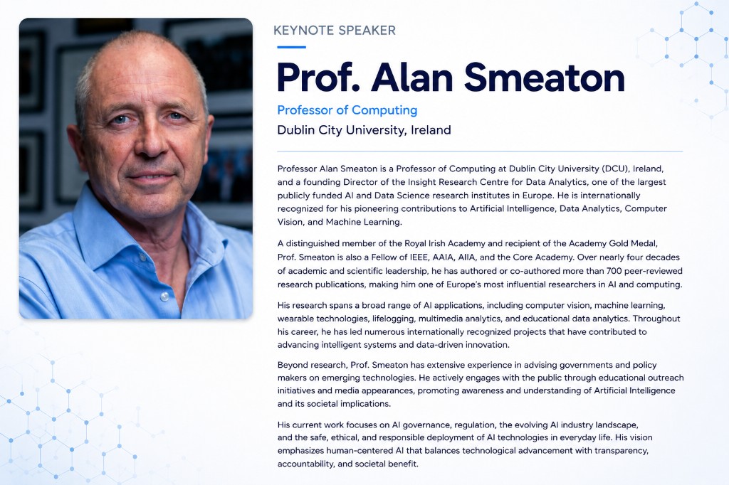 Prof. Alan Smeaton — Professor of Computing, Dublin City University, Ireland